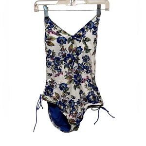 Floral Blue 1 piece Swimwear